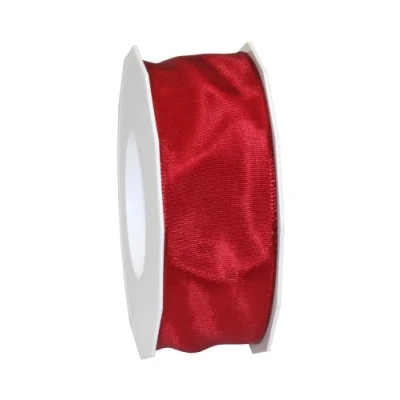 Image of C.E. Pattberg Präsent Lyon Wired Taffeta Ribbon Ruby Red 40 mm width, 25 m length