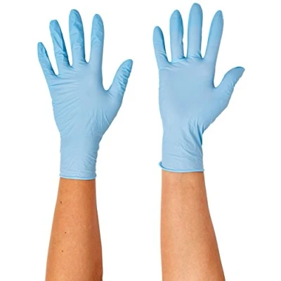 Image of SHIELD HEA00972 Powder Free Gloves, Nitrile, Small, Blue (Pack of 100)