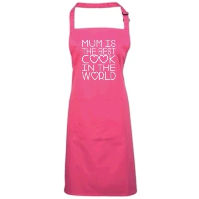 Image of Edward Sinclair MUM IS THE BEST COOK IN WORLD FUCHSIA APRON