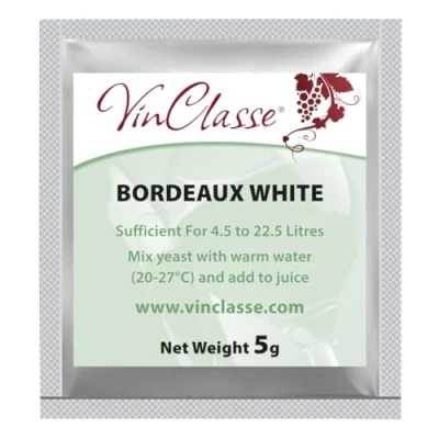 Image of VinClasse Bordeaux White Wine Yeast 5 Gram Sachet