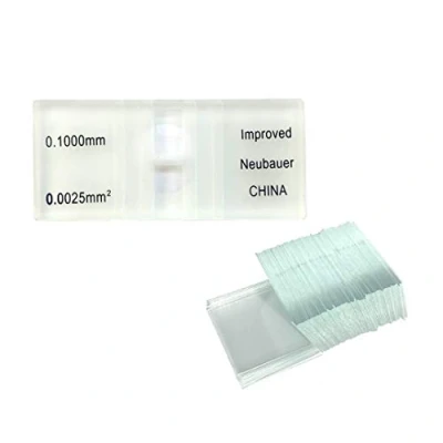 Image of Hemocytometer Blood Counting Chamber with 100 Cover Slips Hemacytometer Cell