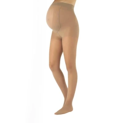 Image of CALZITALY PACK 1/2 PAIRS Firm Support Tights Factor 10 mm/Hg Black, Blue, Skin S, M, L, XL 70 DEN Made in Italy (L, Skin)