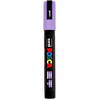 Image of Uni Ball 182537 POSCA marker met medium ronde punt, PC 5M, paars, 1 stuk