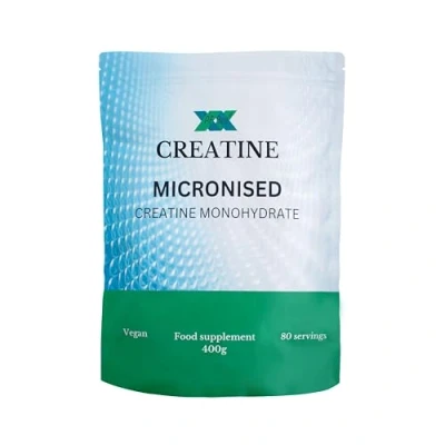 Image of Premium 100% Pure Micronised Creatine Powder 400g. 80 servings.. for Physical Performance and muscle power. Unflavoured.