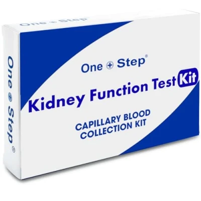 Image of One Step: Kidney Function Blood Test Kit 5 Key Parameters (Creatinine, Urea, Uric Acid, Albumin, Calcium) Lab Analysis &amp; Report