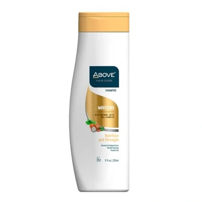 Image of Above Moisture Shampoo, 11 oz Moisturizing Shampoo for Men and Women Restores Shine Softness Shea Butter, Bamboo Oil No Frizz, Split Ends