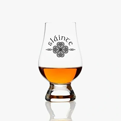 Image of Glencairn Official Scottish Engraved &#039;Slainte Celtic Cross&#039; Whisky Spirit Tasting Glass 170ml 6 floz