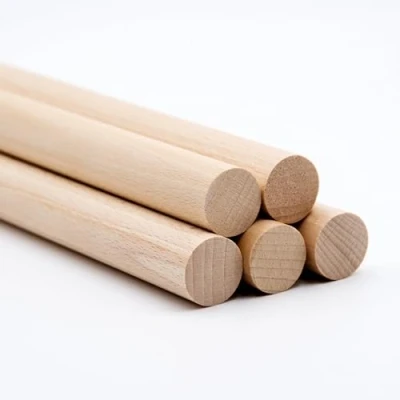 Image of JOWE 5 pcs Wooden Dowels in Beech 16mm, Length 100 cm Round rods Wood 16 mm Made Austria