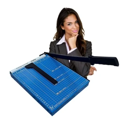 Image of Ediesi, Paper Cutter, Trimmer, Guillotine, A3 and A4, Manual, High Precission, Photo or Paper, 3 Colours Available (A4 Blue)