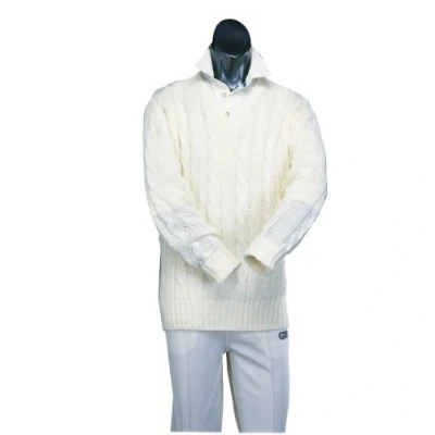 Image of Gunn &amp; Moore GM Cricket Cable Sweater Cream Xx Large