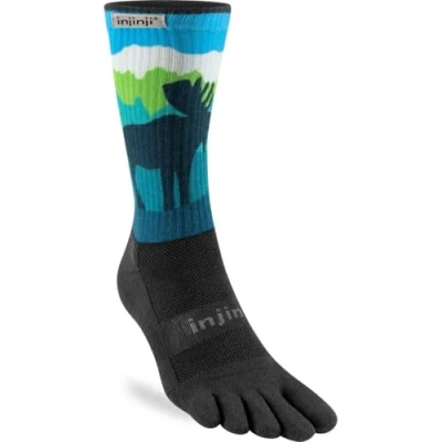 Image of Injinji Trail Midweight Crew Artist Designed Ridgeline L, multicoloured, L
