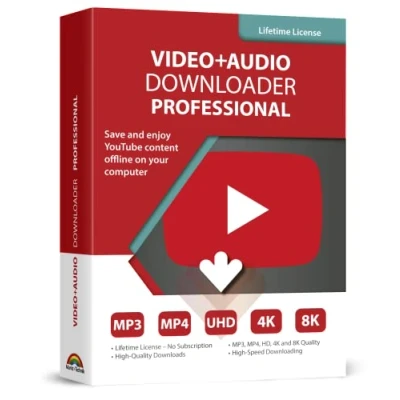Image of video and audio Downloader software for YouTube download your favorite videos as MP4 or MP3 lifetime license computer program compatible with Windows 11, 10, 8 7
