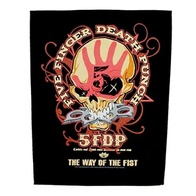 Image of Five Finger Death Punch Way Of The Fist Unisex Back Patch multicolour, 95% cotton, 5% polyester,
