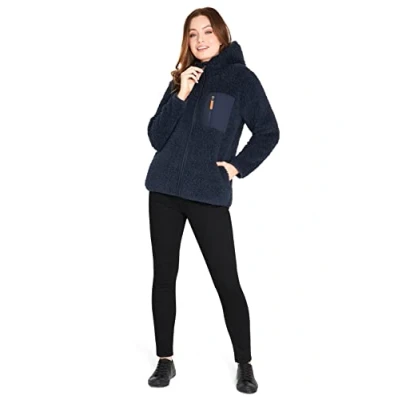 Image of CityComfort Womens Hoodie, Warm Soft Fleece Hoodies Gifts (Navy, M)