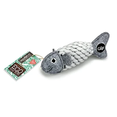 Image of Green &amp; Wilds Eco Friendly Natural Dog Toy Roger the Ropefish