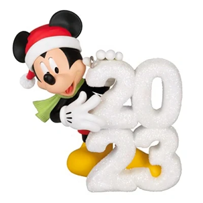 Image of Hallmark Keepsake Christmas Ornament 2023, Disney Mickey Mouse A Year of Magic, Gifts for Fans