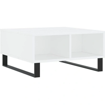 Image of vidaXL Coffee Table White 60x60x30 cm Engineered Wood