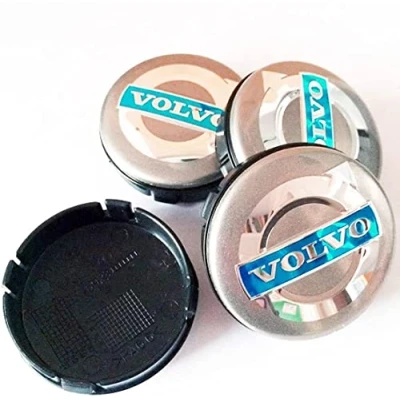 Image of FYOBOT 4pcs 64MM Car Wheel Center Caps for Volvo C70 S40 V50 S60 V60 V70 S80 Stylish Badge Emblem Decal Sticker Auto Exterior Accessories