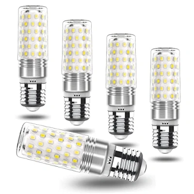 Image of E27 LED Cool White 7W Corn 6000K Edison Screw Energy Saving Bulb Replaces 70W Incandescent Lamp, AC 175V 265V, 760LM, Light Bulb, Non Dimmable, Pack of 5