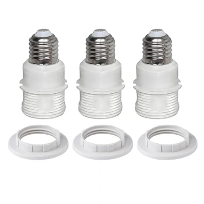 Image of E27 to Socket Extender,FINELED E27/E26 Lamp Holder Adapter (3 PACK)