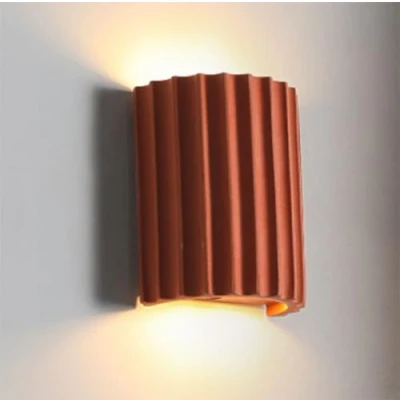 Image of Modern Resin Wall Sconce Creative Simplicity Backdrop Light Lighting Fixtures Living Room Lamp Hallway Bedside Lights for Study Bedroom Entrance (Orange)