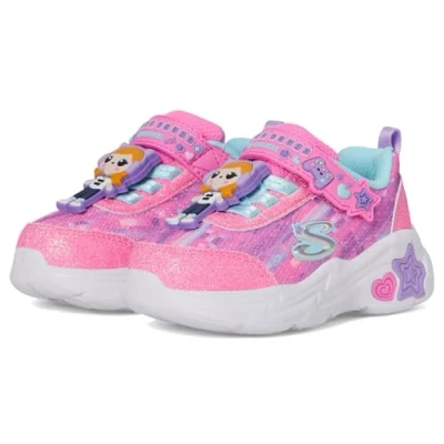 Image of Skechers Snuggle Sneaks Trainers pink/multicoloured for kids, Size: 7K, Pink/multi coloured Textile/synthetics