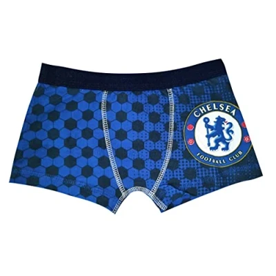 Image of Chelsea Football Club Boy&#039;s 1 Pack Boxer Shorts 4 5 Years