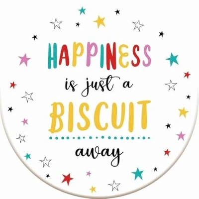 Image of Ceramic Coaster Happiness Is Just A Biscuit Away
