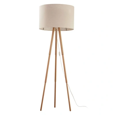 Image of Tokyo Tripod Floor Lamp Pine, Cream 1xE27