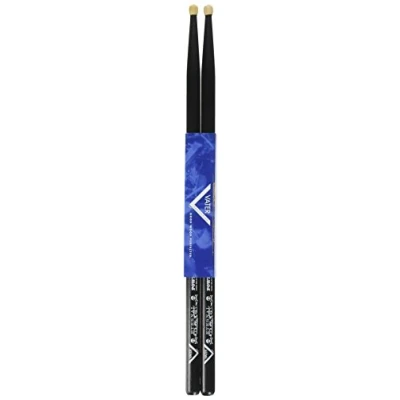 Image of Vater Drumsticks VHEBP5BW Power 5B Eternal Black Series Barrel Wood Tip