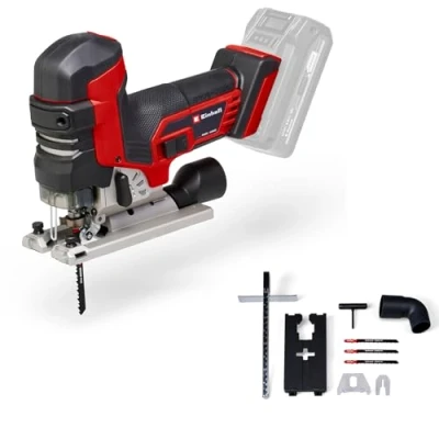 Image of Einhell Power X Change Cordless Jigsaw Tool 18V Brushless Motor, 135mm Cutting Depth, 26mm Stroke Length TP JST 18/135 Li Professional Electric Jig Saw with 3 Blades (Battery Not Included)