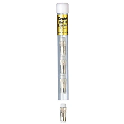 Image of Pentel Mechanical Pencil Eraser Refill White (Pack 4)
