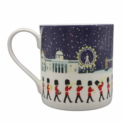 Image of &quot;London Seasons&quot; Winter Large Bone China Mug Christmas