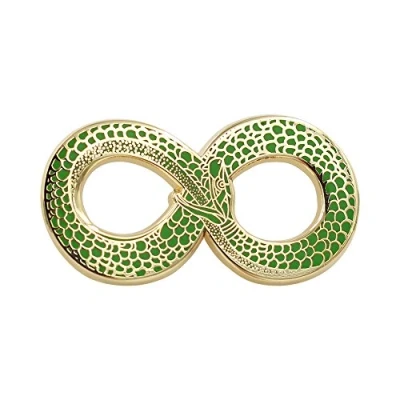 Image of REAL SIC Ouroboros Enamel Pin Gold Snake Halloween/Occult/Witch/Alchemy/Tarot Lapel for Jackets, Backpacks, Bags, Hats &amp; Tops,