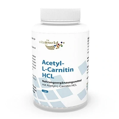Image of Vita World Acetyl L carnitine 1000 mg Each Capsule 120 Capsules high Bioavailability Made in Germany