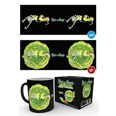 Image of GB eye Rick &amp; Morty Portal Heat Change Mug