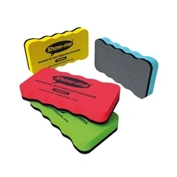 Image of Show me Magnetic Whiteboard Eraser Assorted (4 Pack) MWE4