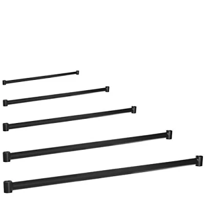 Image of CompleteShopfittings Heavy Duty CENTER BAR Garment Clothes Black Rails Sizes 2ft 3ft 4ft 5ft 6ft (5 FEET ONLY)