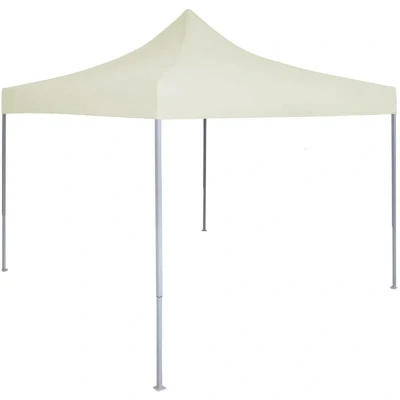 Image of vidaXL Professional Folding Party Tent 2x2 m Steel Cream
