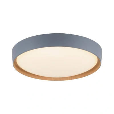 Image of Q Smart Home Paul Neuhaus EMILIA LED ceiling light, grey/wood