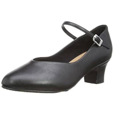 Image of Bloch Dance Women&#039;s Broadway Lo Character Shoe Black Size: 7 Wide