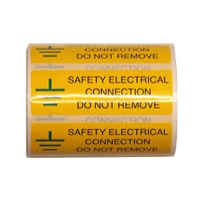 Image of Warning Signs SAFETY ELECTRICAL CONNECTION S/A VINYL 250 ON A ROLL