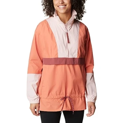 Image of Columbia Boundless TREK Anorak Parka, Women&#039;s, Size: XS, Faded peach/ dusty pink/ beetroot
