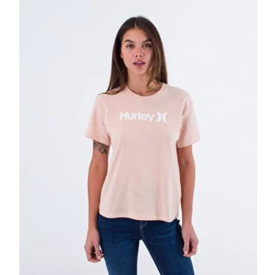 Image of Hurley Women&#039;s O&amp;o Seasonal Tee T Shirt, Rock Salt, L