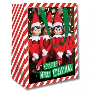 Image of Danilo Promotions LTD Official Elf on the Shelf Luxury Gift Bag, Bag Shelf, Wrap