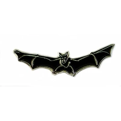 Image of (30mm) Metal Enamel Pin Badge Brooch Countryside Black Bat