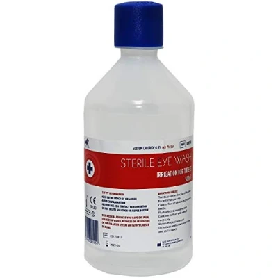 Image of 500ml Blue Lion Sterile Saline Eye Wash Cleaning Cleansing Solution Bottle (1 x 500ml)
