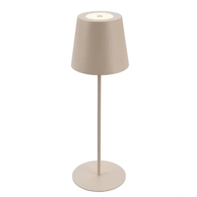 Image of BRILONER Rechargeable lamp with usb c, desk touch, dimmable in steps, warm white light colour, IP44, bedside lamps, table lamp, battery lamps for living room, 36x10.5cm, beige