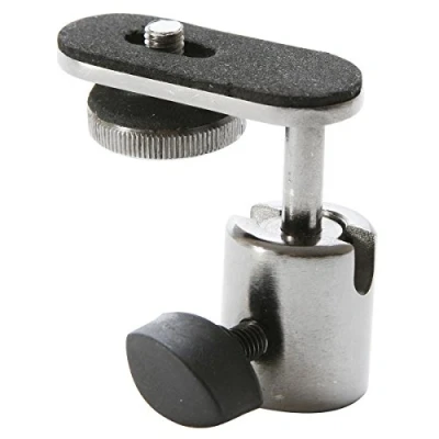 Image of On Stage MUS CM01 Camera or Digital Recorder Microphone Stand Mount, Chrome