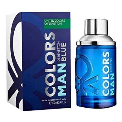 Image of United Colors of Benetton Blue from Colors, Eau de Toilette for Men Long Lasting Fresh, Young and Casual Fragance Citrus, Fruity Marine Notes Ideal Day Wear 100 ml
